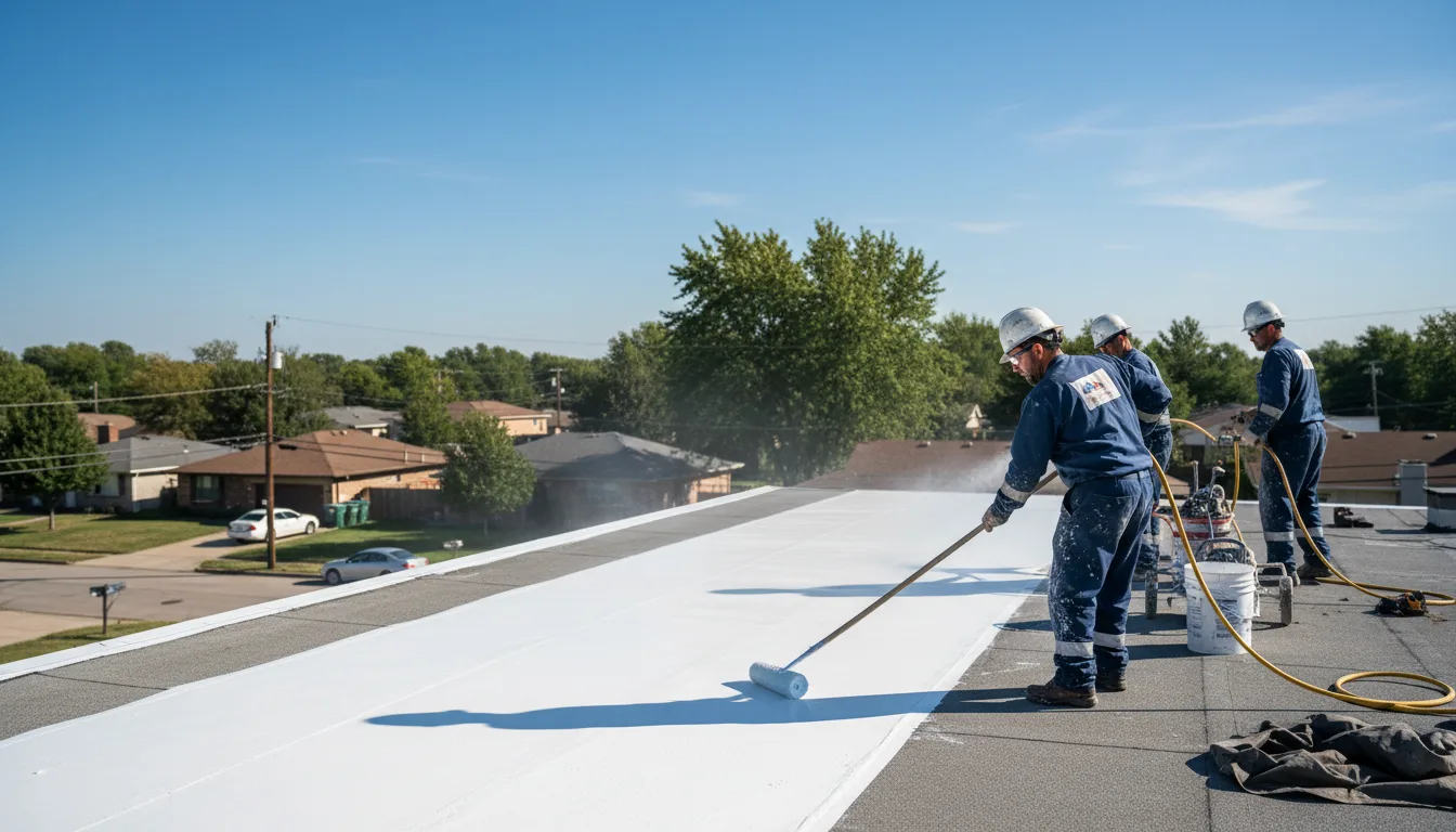 Commercial roof coating in Three Oaks, MI near me